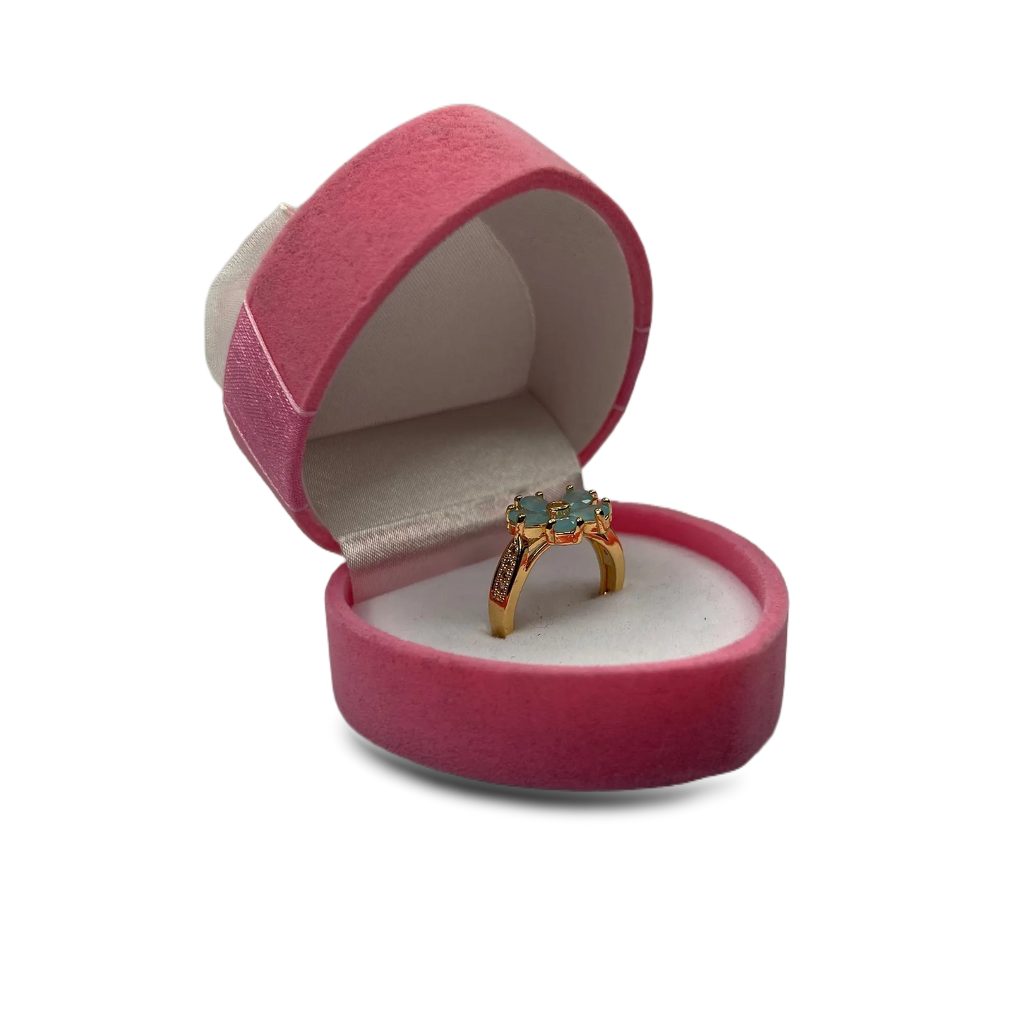 Gold-Plated Floral Ring With Premium Box