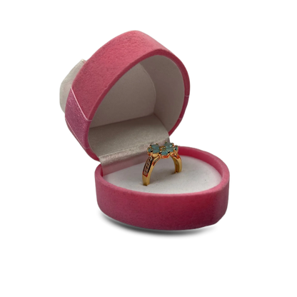 Gold-Plated Floral Ring With Premium Box